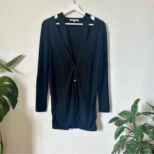 Dorothee Schumacher Black Wool Cardigan Size M